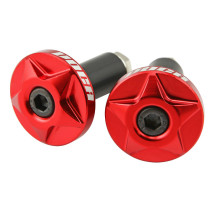 Embouts de guidon Voca CNC Ø 14mm Rouge