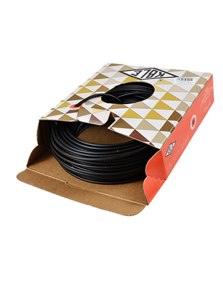 GAINE frein 32/10 TRANSFIL plat Noir (1mètre)