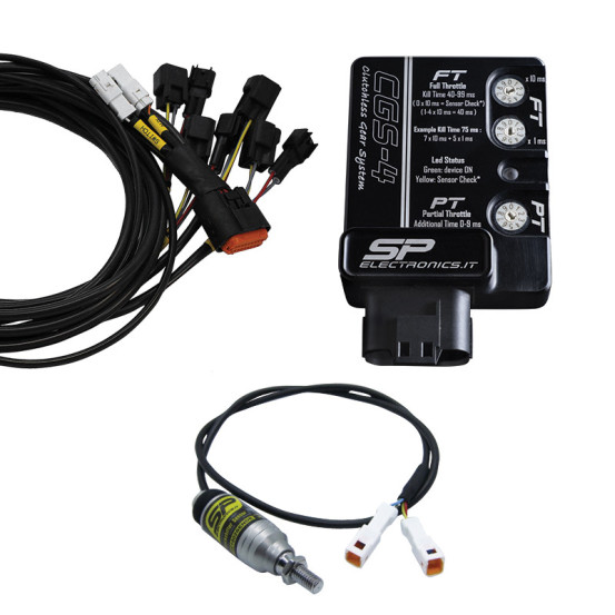 Kit shifter complet CGS-4 SP ELECTRONICS - Capteur montée et descente - KAWASAKI - YAMAHA
