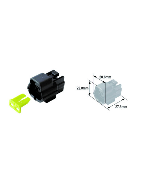 Connectique électrique TOURMAX femelle étanche type 070 FRA