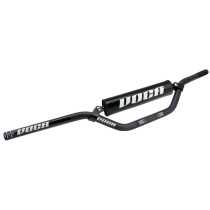 Guidon Voca Cross Aluminium 22,2mm Noir avec mousse Noir