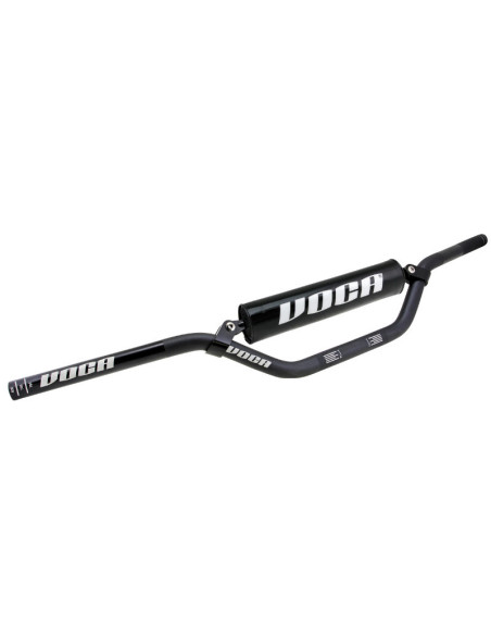 Guidon Voca Cross Aluminium 22,2mm Noir avec mousse Noir