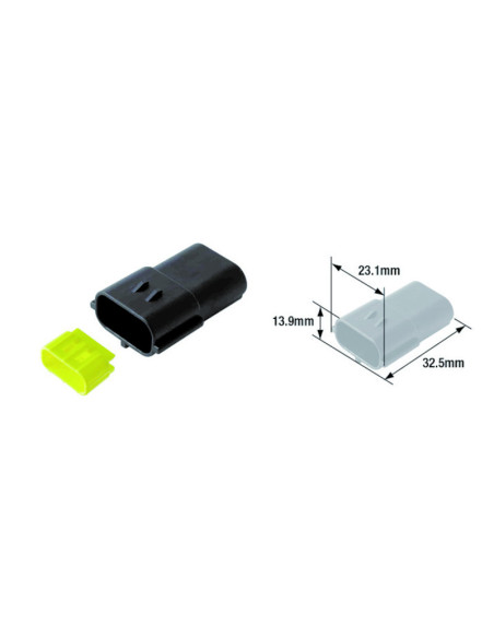 Connectique électrique TOURMAX mâle étanche type 070 FRA