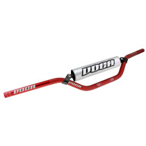 Guidon Voca Cross Aluminium 22,2mm Rouge avec mousse Gris
