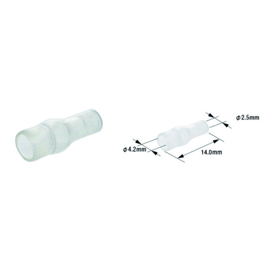 Pack de 100 manchons isolant pour cosse électrique mâle ETP- 01 TOURMAX