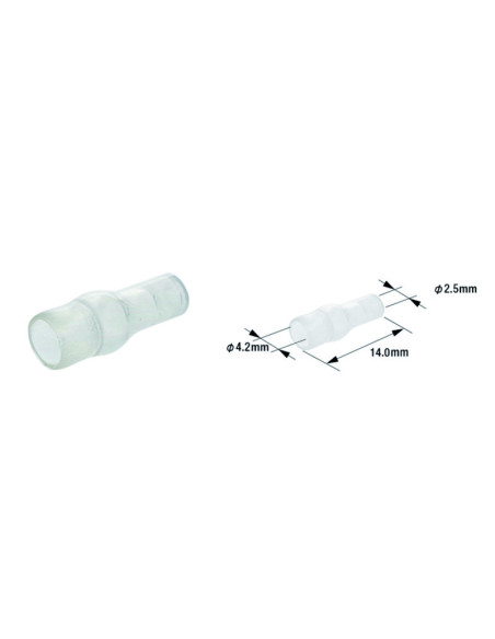 Pack de 100 manchons isolant pour cosse électrique mâle ETP- 01 TOURMAX
