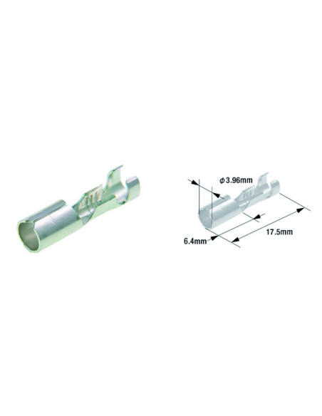Pack de 100 cosses femelle ronde universelle TOURMAX