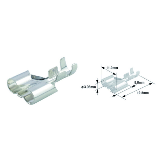 Pack de 100 cosses femelle double universelle TOURMAX