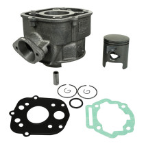 Cylindre piston 50cc Derbi Senda GPR Gilera SMT RCR Euro 3 après 2008 (fonte piston graphite)