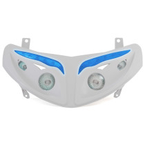 Optique de phare RR8 Peugeot 50 Speedfight II Blanc (leds bleu)
