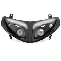 Optique de phare RR8 Peugeot 50 Speedfight II Noir (leds blanc)