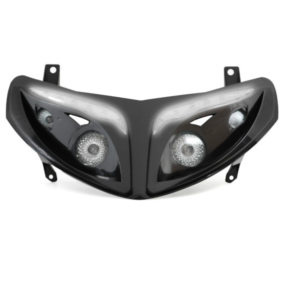 Optique de phare RR8 Peugeot 50 Speedfight II Noir (leds blanc)