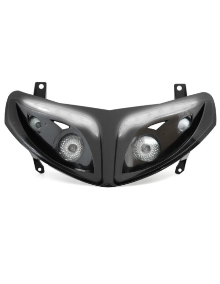 Optique de phare RR8 Peugeot 50 Speedfight II Noir (leds blanc)