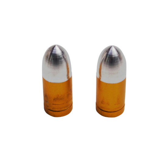 Bouchons de valves Obus lisse Or
