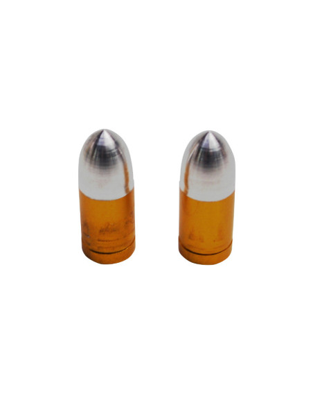 Bouchons de valves Obus lisse Or