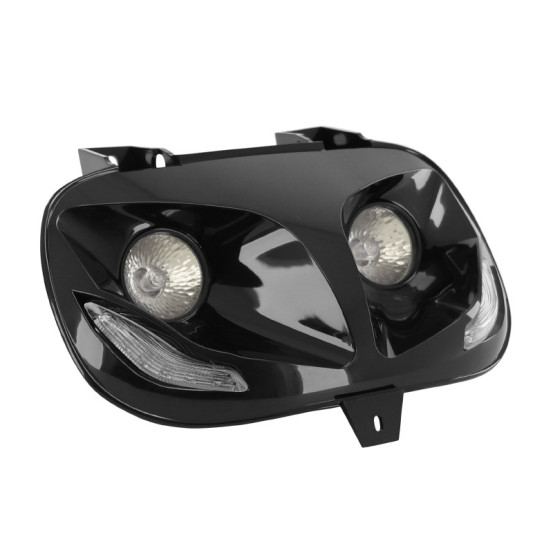 Optique de phare RR8 MBK 50 Booster/Yamaha 50 BW's 1999-2003 Noir (leds bleu)