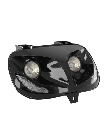 Optique de phare RR8 MBK 50 Booster/Yamaha 50 BW's 1999-2003 Noir (leds bleu)