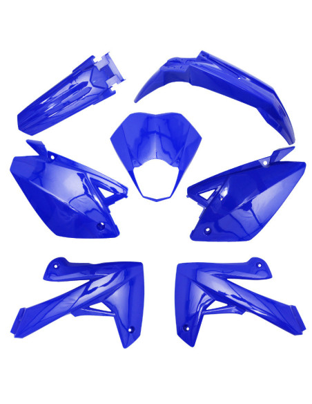 Kit carénages 50 à boite Rieju 50 MRT/MRT SM/Pro/Enduro 2009-2021 Bleu brillant