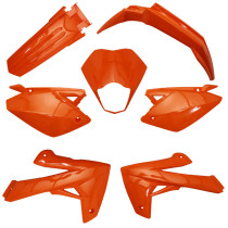 Kit carénages 50 à boite Rieju 50 MRT/MRT SM/Pro/Enduro 2009-2021 Orange brillant