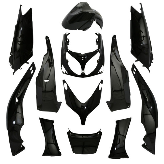 Kit carénages maxiscooter Yamaha 500 TMax 2001-2007 Noir brillant