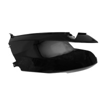 Carénage coque arrière scooter Peugeot 50 Vivacity 3 après 2008 Noir brillant Gauche