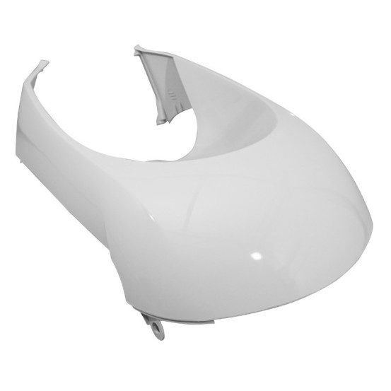 Carénage tablier avant inférieur scooter Peugeot 50 Kisbee 2010-2020 2T et 4T Blanc brillant