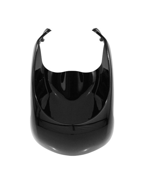 Carénage tablier avant inférieur scooter Peugeot 50 Kisbee 2010-2020 2T et 4T Noir brillant