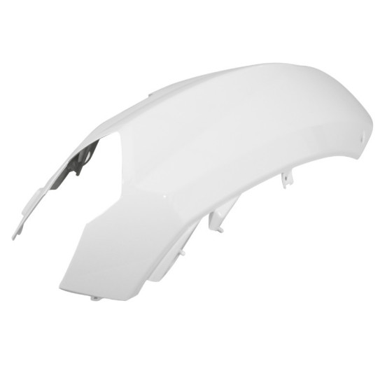 Carénage coque arrière scooter Peugeot 50 Kisbee 2010-2020 2T et 4T Blanc brillant Gauche