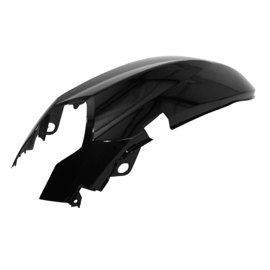 Carénage coque arrière scooter Peugeot 50 Kisbee 2010-2020 2T et 4T Noir brillant Gauche