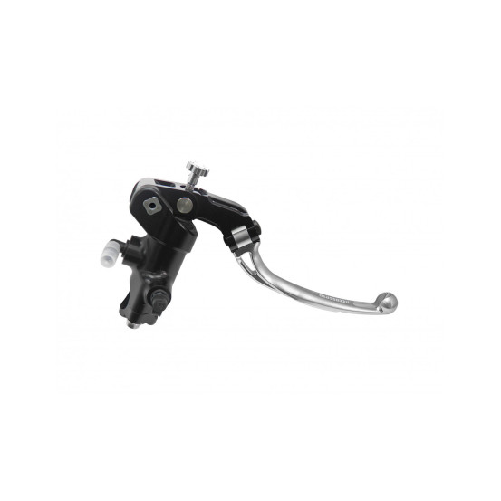 Maitre cylindre de frein radial PRS 19x17 - 19x18 ou 19x19 ACCOSSATO - Levier repliable court argent