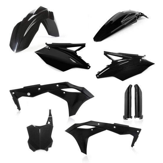 Kit plastiques complet - Noir - ACERBIS Kawasaki 250 KXF 2018