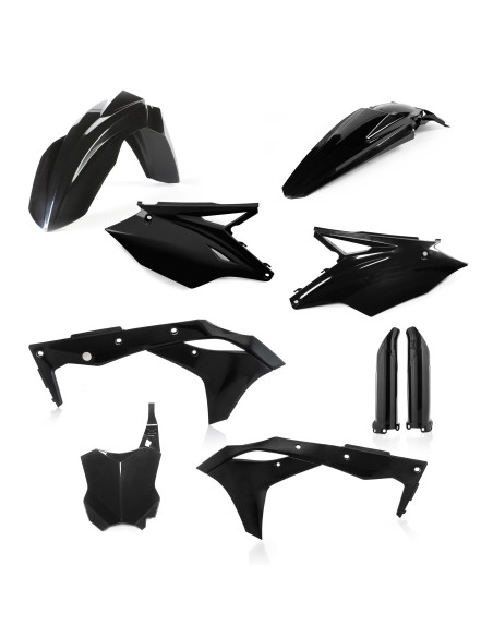 Kit plastiques complet - Noir - ACERBIS Kawasaki 250 KXF 2018