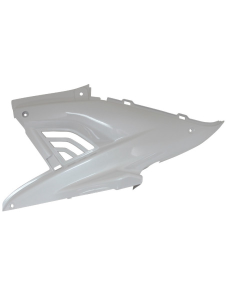 Carénage capot moteur scooter MBK 50 Nitro/Yamaha 50 Aerox 1997-2012 Blanc brillant Gauche