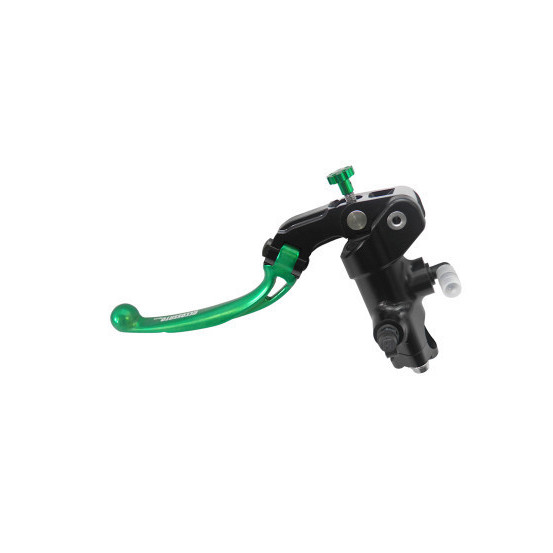 Maitre cylindre de frein radial 19x20 ACCOSSATO noir - Levier repliable court vert