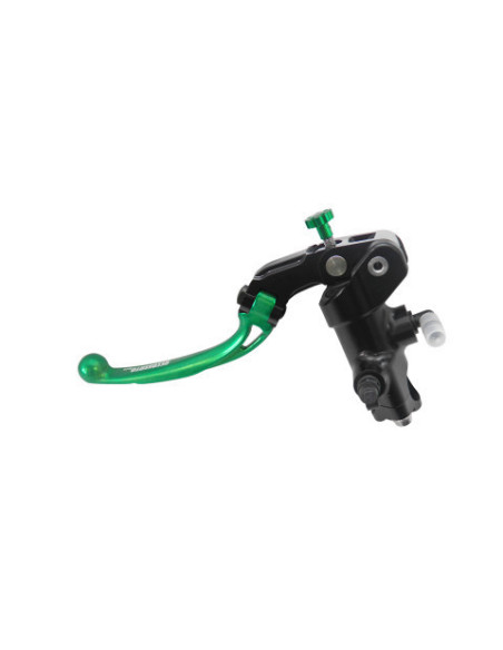 Maitre cylindre de frein radial 19x20 ACCOSSATO noir - Levier repliable court vert