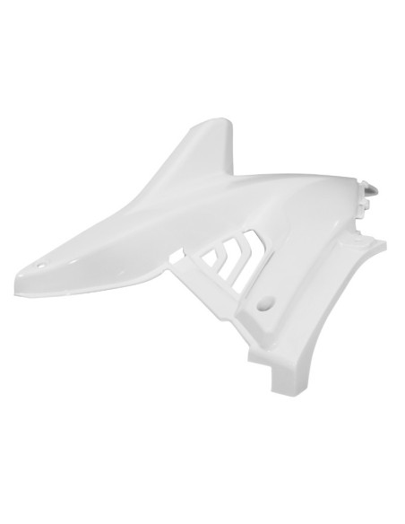 Carénage capot moteur scooter MBK 50 Nitro/Yamaha 50 Aerox 1997-2012 Blanc brillant Droit