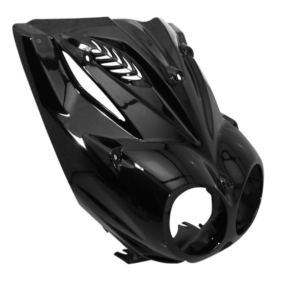 Carénage tablier avant scooter MBK 50 Stunt/Yamaha 50 Slider Noir brillant