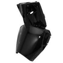 Carénage tablier arrière scooter MBK 50 Stunt/Yamaha 50 Slider Noir brillant