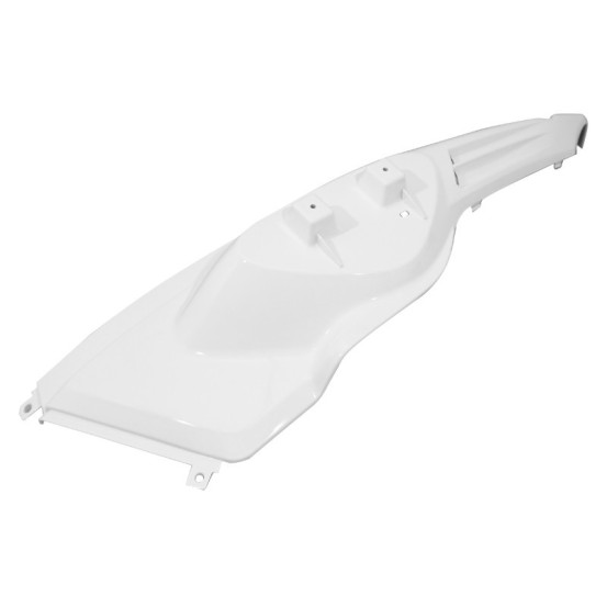 Carénage coque arrière scooter MBK 50 Stunt/Yamaha 50 Slider Blanc brillant Gauche