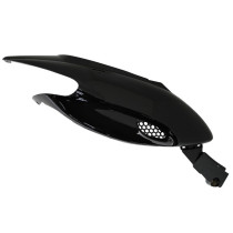 Carénage coque arrière scooter Gilera 50 Stalker Noir brillant Droit
