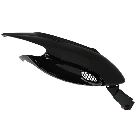 Carénage coque arrière scooter Gilera 50 Stalker Noir brillant Droit