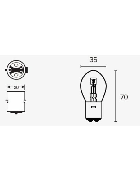 Ampoule LAMP S1 BA20D