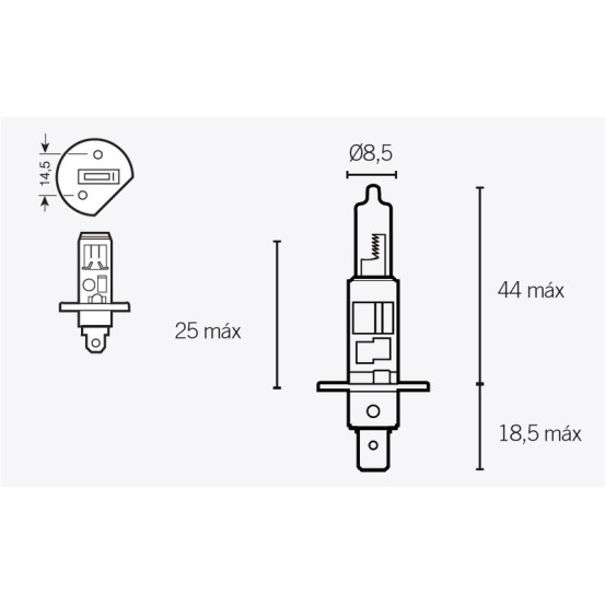 Ampoule LAMP H1 P14,5S
