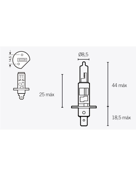 Ampoule LAMP H1 P14,5S