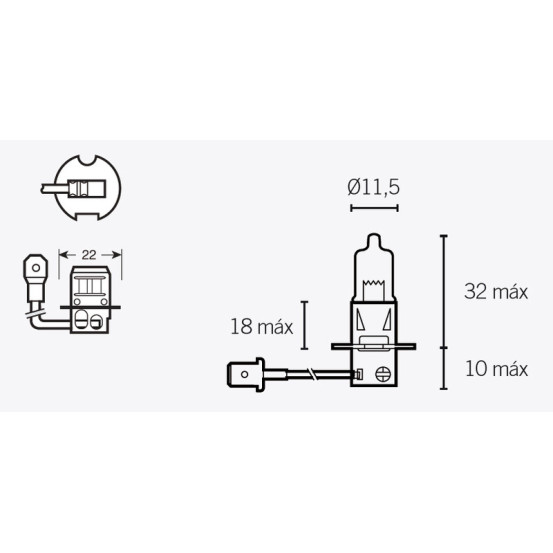 Ampoule LAMP H3 PK22S