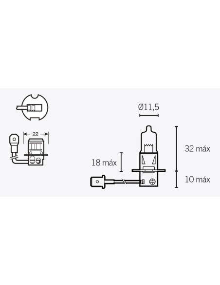 Ampoule LAMP H3 PK22S