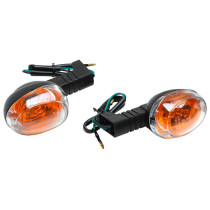 Clignotant MBK 50 Booster/Yamaha 50 BW's après 2004 Transparent/Noir Arrière