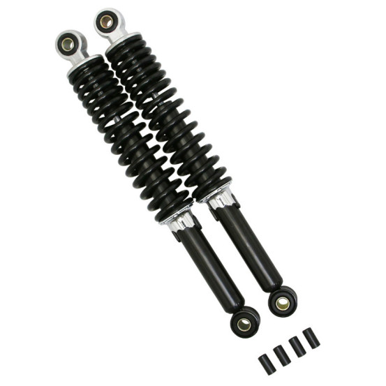 Amortisseur adaptable cyclomoteur réglable Noir (entraxe 340 mm)