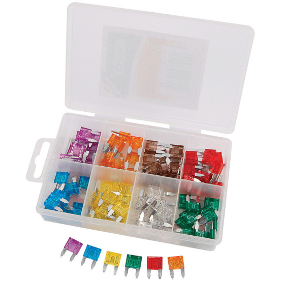 Boite De 100 Mini-Fusibles DRAPER De 3A À 30A