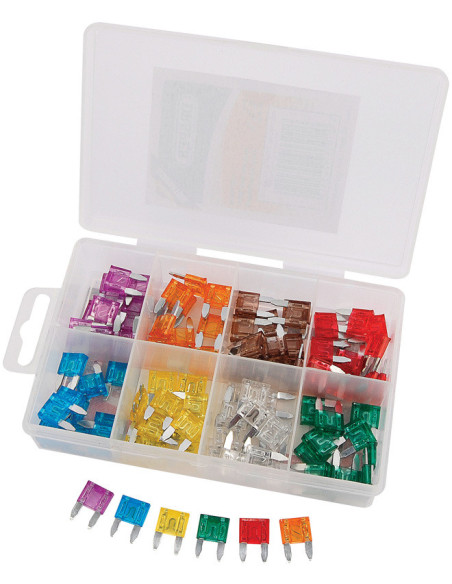 Boite De 100 Mini-Fusibles DRAPER De 3A À 30A